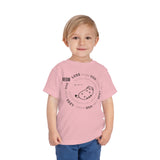 "FAT CAT" Less Single-Use Plastic Design #57 by © Juliana2me Toddler Short Sleeve Tee