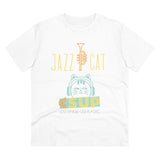 "JAZZ CAT" Less Single-Use Plastic Design #89 by © Juliana2me Organic T-shirt - Unisex