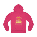 "SUNSHINE & LUV" Less Single-Use Plastic Design #51 by © Juliana2me Unisex Drummer Hoodie