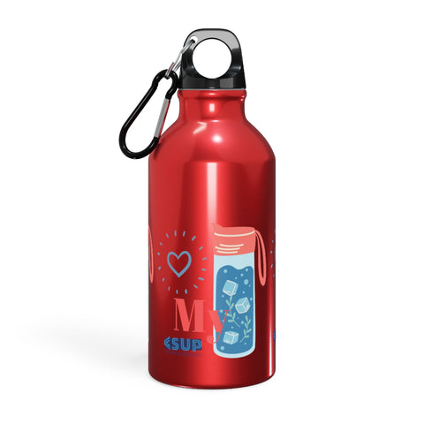 "LOVE MY WATER BOTTLE"  Less Single-Use Plastic Design #185 by © Juliana2me Oregon Sport Bottle