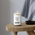 "LEARN TO LOVE" Less Single-Use Plastic Design # 155 by © Juliana2me Scented Soy Candle, 13.75oz