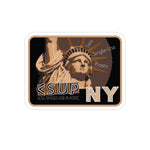 "NEW YORK BYObag BLACK & BROWN"  Less single-Use Plastic Design #30 by © Juliana2me Stickers