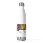 "GRADATION COLORS" Less Single-Use Plastic Design # 23 by © Juliana2me 20oz Insulated Bottle