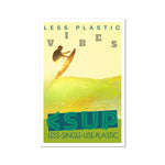 Surf Vibes "Lemon Lime in the Sunshine" less Single-Use Plastic Design #210 by © Juliana2me Rolled Eco Canvas