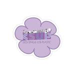 "PURPLE FLOWERS" LESS SINGLE-USE PLASTIC DESIGN #42 BY © JULIANA2ME Stickers