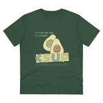 "AVOCADO" Less Single-Use Plastic Design #50 by © Juliana2me Organic Unisex T-shirt