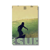 Surf Vibes "Biggy Green" Less Single-Use Plastic Design # 211 by © Juliana2me Eco Canvas