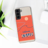 "CALIFORNIA" Less Single-Use Plastic Deisgn #37 by © Juliana2me Biodegradable Phone Case