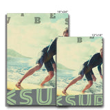 Surf Vibes " Frosty Tellecaster" Less Single-Use Plastic Deisgn #209 by © Juliana2me Eco Canvas