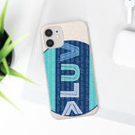 "LUV PATTERN" Less Single-Use Plastic Design #28 by © Juliana2me Biodegradable Phone Case