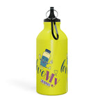 "LOVE MY WATER BOTTLE"  Less Single-Use Plastic Design #186 by © Juliana2me Oregon Sport Bottle