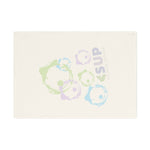 "PASTEL PAINT SPILLS" Less Single-Use Plastic Design #29 by © Juliana2me Cotton Tea Towel