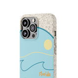 "FLORIDA" Less Single-Use Plastic Design #34 by © Juliana2me Biodegradable Phone Case