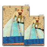 Surf Vibes "Bali Bulldog" Less Single-Use Plastic Design # 223 Eco Canvas