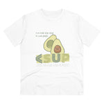 "AVOCADO" Less Single-Use Plastic Design #50 by © Juliana2me Organic Unisex T-shirt