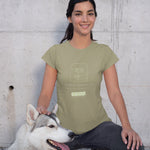 "WRAPPED" Less Single-Use Plastic Design # 104 by © Juliana2me Women’s basic organic t-shirt