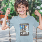 "CLEVER LIKE A FOX" Less Single-Use Plastic Deisgn # 108 Kids' Organic T-Shirt