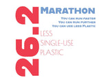 "MARATHON" Less Single-Use Plastic Design # 117 by © Juliana2me Hoodie