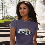 "RAINBOW CLOUD"  Less Single-Use Plastic Design #12 by © Juliana2me Organic Women's Classic T-Shirt