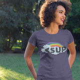 "RAINBOW CLOUD"  Less Single-Use Plastic Design #12 by © Juliana2me Organic Women's Classic T-Shirt