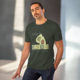 "AVOCADO" Less Single-Use Plastic Design #50 by © Juliana2me Organic Unisex T-shirt