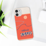 "CALIFORNIA" Less Single-Use Plastic Deisgn #37 by © Juliana2me Biodegradable Phone Case