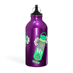 "LOVE MY WATER BOTTLE"  Less Single-Use Plastic Design #187 by © Juliana2me Oregon Sport Bottle