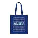 "LUV PATTERN" Less Single-Use Plastic Design #28 by © Juliana2me Cotton Tote