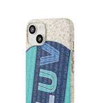 "LUV PATTERN" Less Single-Use Plastic Design #28 by © Juliana2me Biodegradable Phone Case