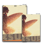 Surf Vibes "Tangerine Spring" Less Single-Use Plastic Design # 208 by © Juliana2me Eco Canvas