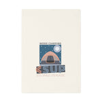 "MORE CAMPING" Less Single-Use Plastic Design #47 by © Juliana2me Organic Cotton Tea Towel