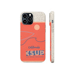 "CALIFORNIA" Less Single-Use Plastic Deisgn #37 by © Juliana2me Biodegradable Phone Case