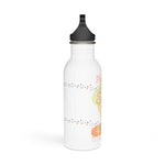 "HERE'S THE SCOOP" Less Single-Use Plastic Deisgn #56 by Juliana2me Stainless Steel Water Bottle