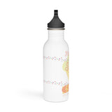 "HERE'S THE SCOOP" Less Single-Use Plastic Deisgn #56 by Juliana2me Stainless Steel Water Bottle