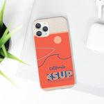 "CALIFORNIA" Less Single-Use Plastic Deisgn #37 by © Juliana2me Biodegradable Phone Case