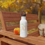 "PASTEL PAINT SPILLS" Less Single-Use Plastic Design #29 by © Juliana2me Stainless Steel Water Bottle