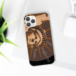 "NEW YORK BLACK & BROWN" Less Single-Use Plastic Deisgn #30 Biodegradable Case