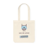 "OWL BE USING" Less Single-Use Plastic Design #61. by © Juliana2me Woven Tote Bag