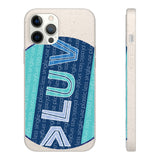 "LUV PATTERN" Less Single-Use Plastic Design #28 by © Juliana2me Biodegradable Phone Case