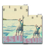 Surf Vibes "Fido's First Day" Less Single-Use Plastic Design # 225 by © Juliana2me Eco Canvas