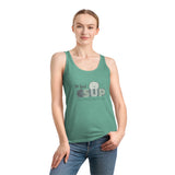 "BE KIND" Less Single-Use Plastic Design #32 by © Juliana2me Women's Organic Cotton Tank Top