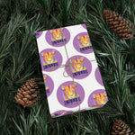 "PURPLE LION" Less Single-Use Plastic Design # 190 by © Juliana2me Gift Wrap Paper