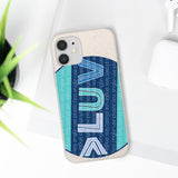 "LUV PATTERN" Less Single-Use Plastic Design #28 by © Juliana2me Biodegradable Phone Case