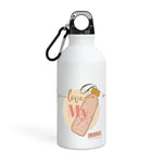 "LOVE MY WATER BOTTLE"  Less Single-Use Plastic Design #181 by © Juliana2me Oregon Sport Bottle