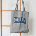 "LUV PATTERN" Less Single-Use Plastic Design #28 by © Juliana2me Cotton Tote