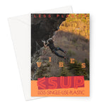 Climb Vibes "Commitment" Less Single-Use Plastic Design #229 Greeting Card