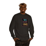 "BE MORE LUVING" Less Single-Use Plastic Design #54 by Juliana2me Unisex Crew Neck Sweatshirt