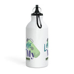 "LOVE MY WATER BOTTLE"  Less Single-Use Plastic Design #183 by © Juliana2me Oregon Sport Bottle