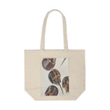 "HORSESHOE CRABS" ART 4 Less Single-Use Plastic Design # 1 by © Anina Sinclair Canvas Shopping Tote