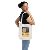 "BROWN BAG LUNCH" Design #15 by © Juliana2me Organic Canvas Tote Bag